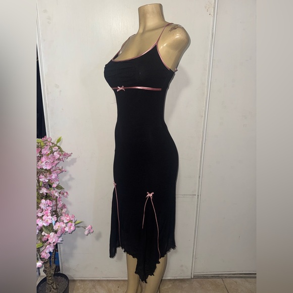 Speechless W2K Black and Pink Midi Dress size S - Picture 6 of 10